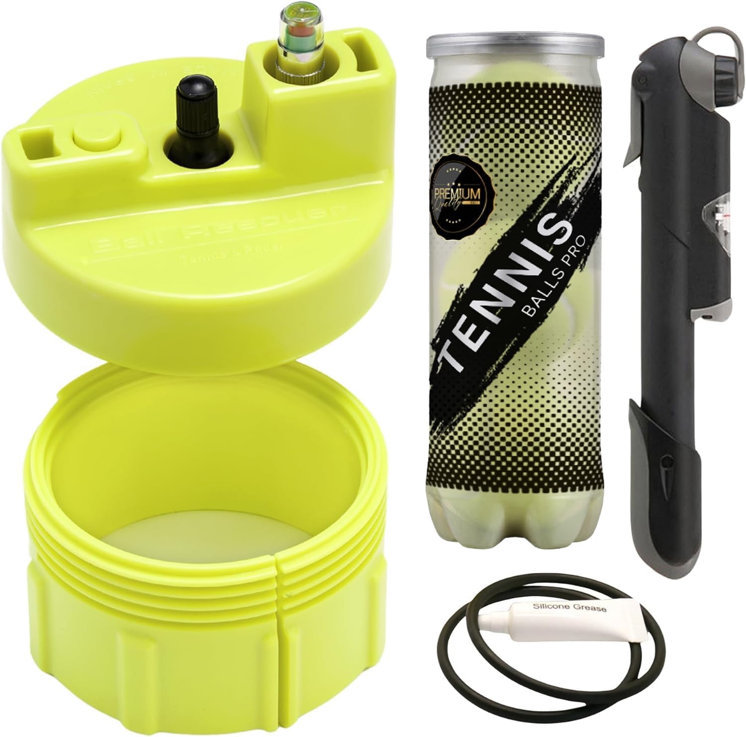 Tubo pressurizador portátil para bolas de tênis