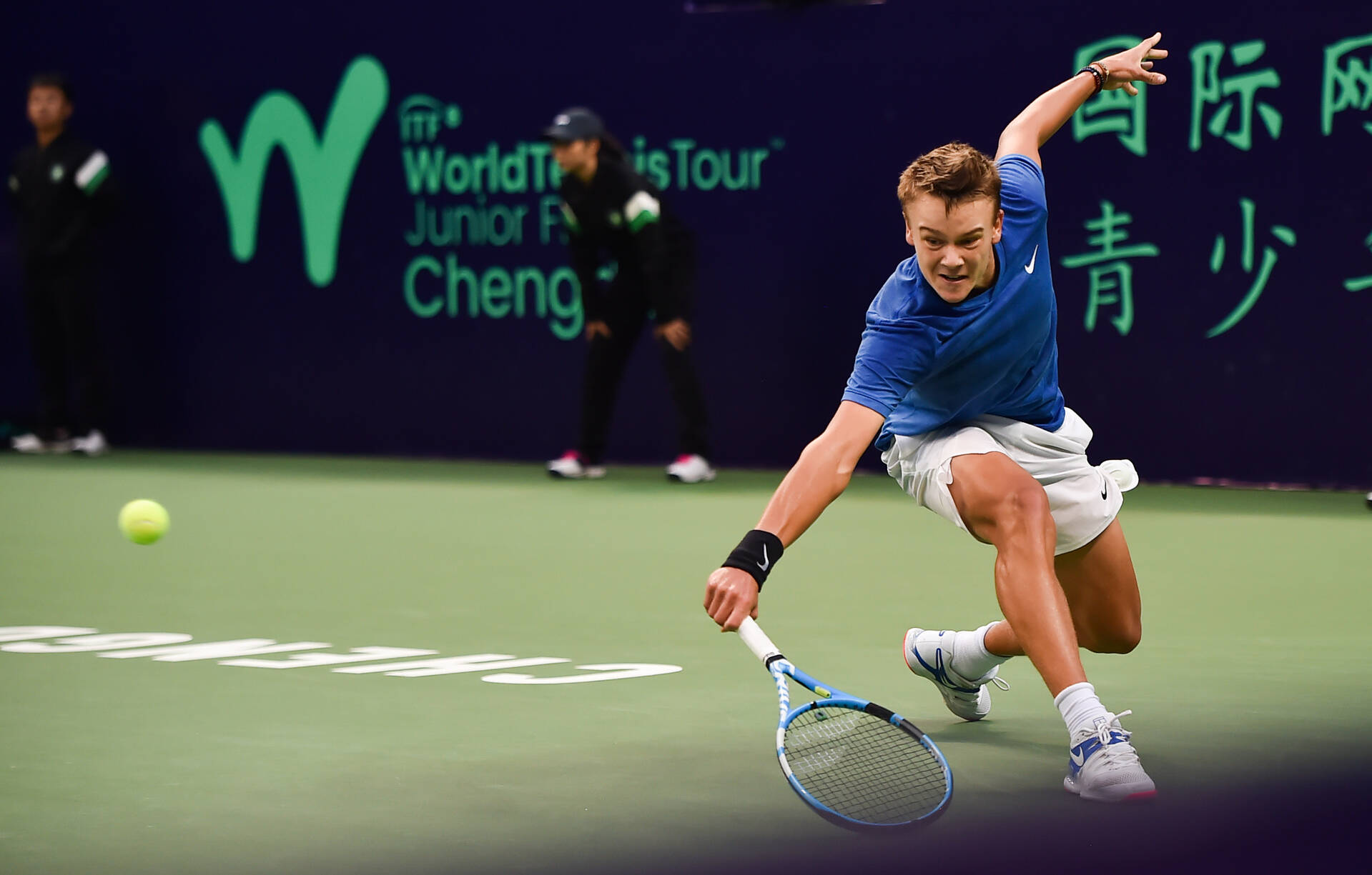 ITF World Tennis Tour Juniors players in action