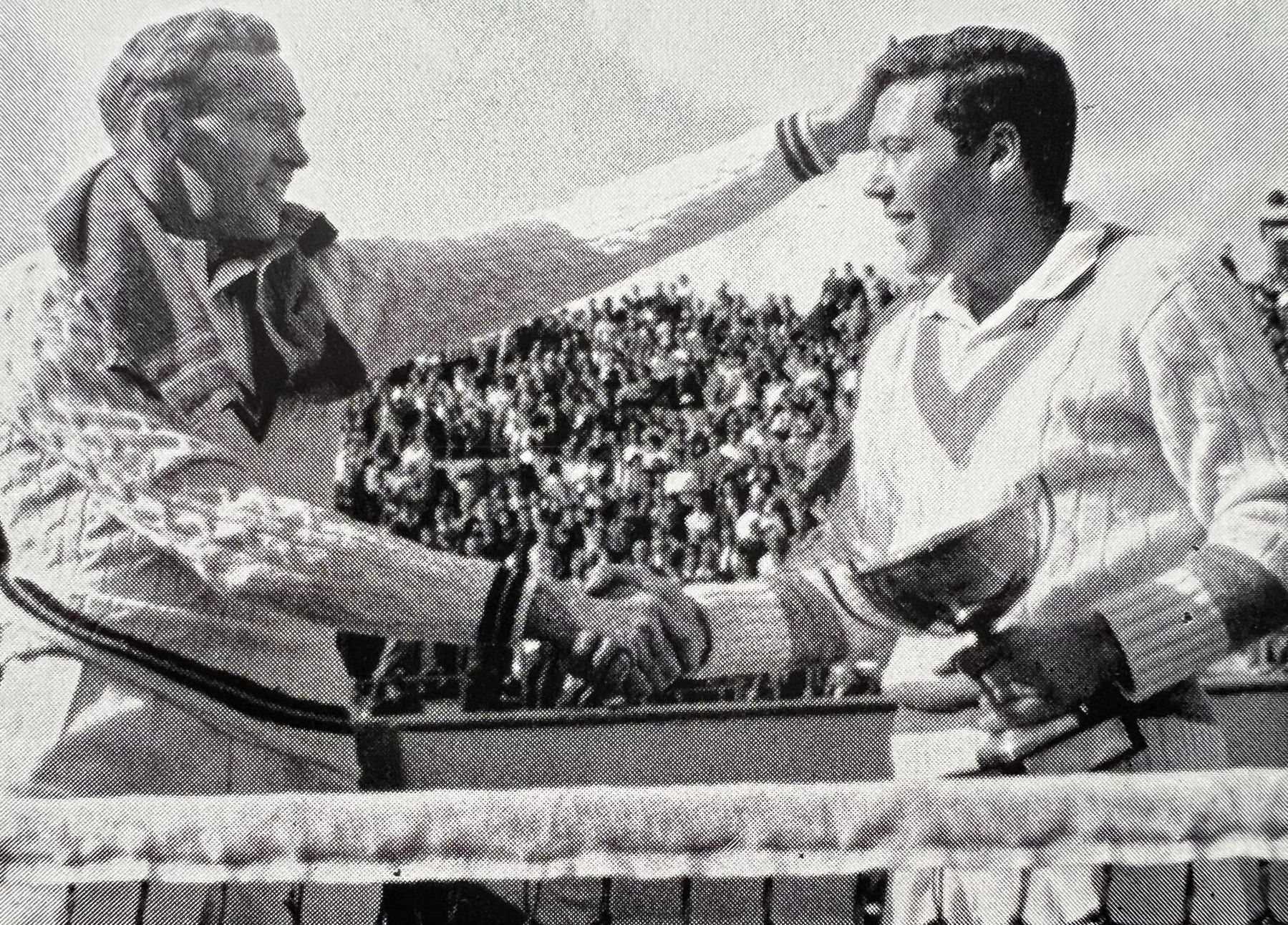 Pietrangeli comemorando vitória em 1959
