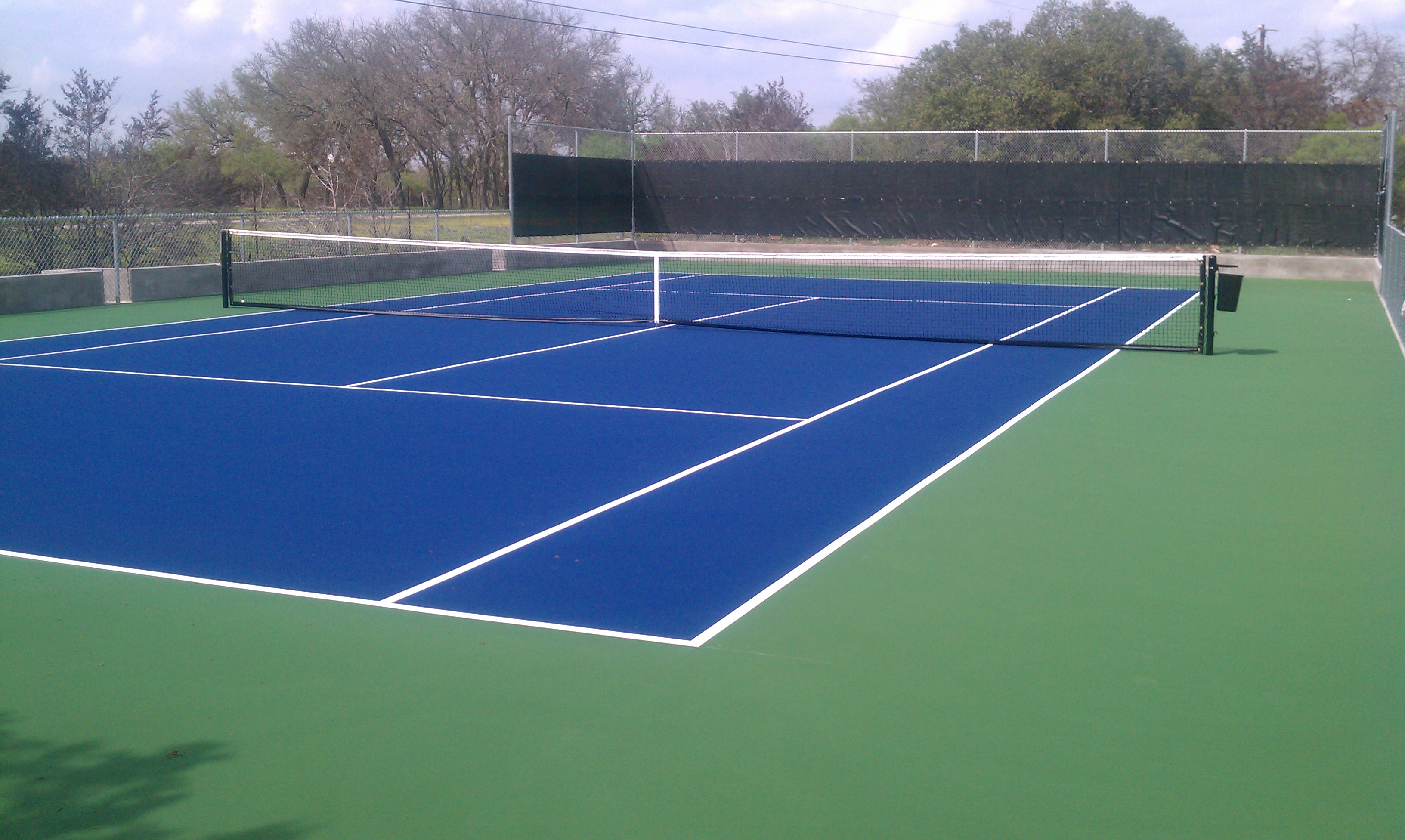 Quadra hard court de tênis