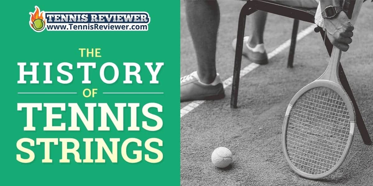History of tennis strings evolution infographic